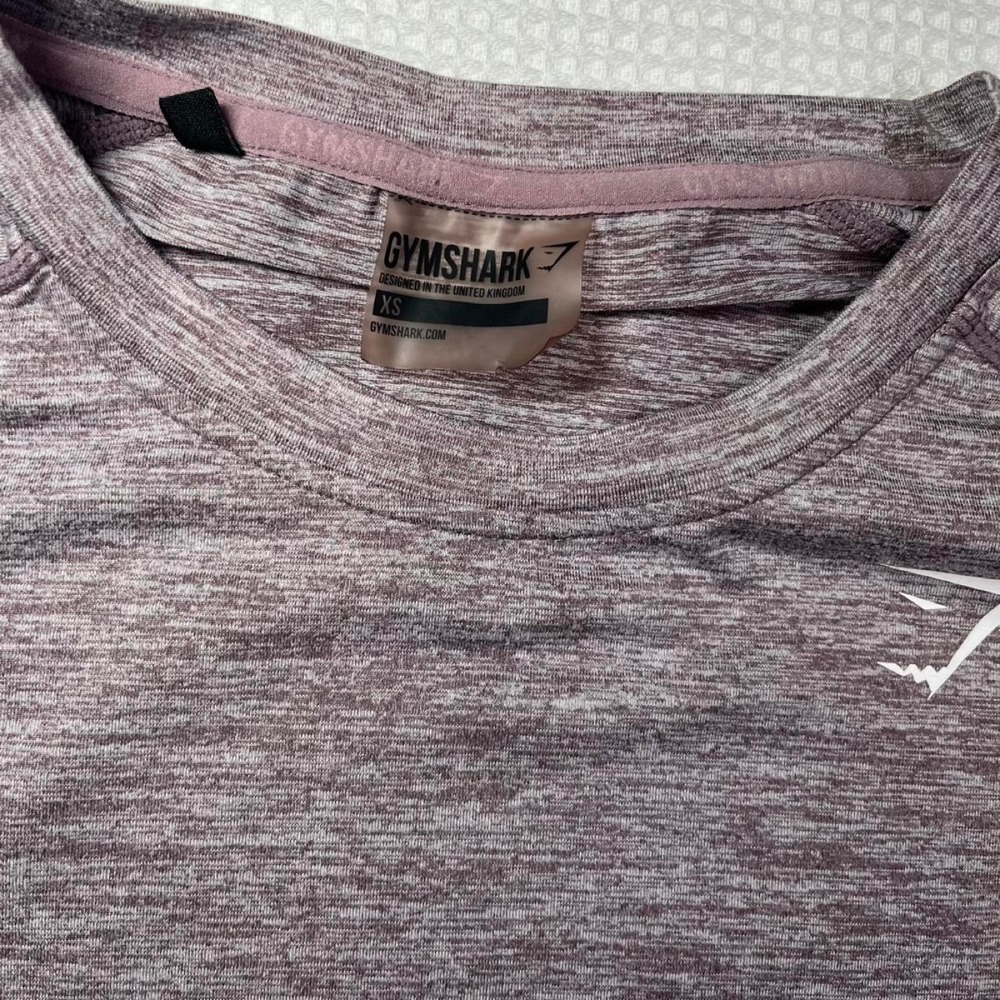 Gymshark gray heather long sleeve crop top in XS - Picture 2 of 3